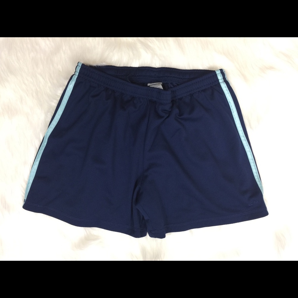 Not For Sale Vintage Champion Navy & Turquoise Striped Shorts